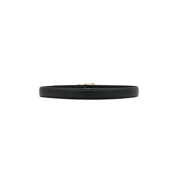 NEW NILI LOTAN women\'s louise slim leather belt in black